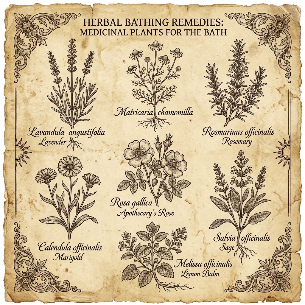 湯治に用いる薬草の図譜 ── 余の写生